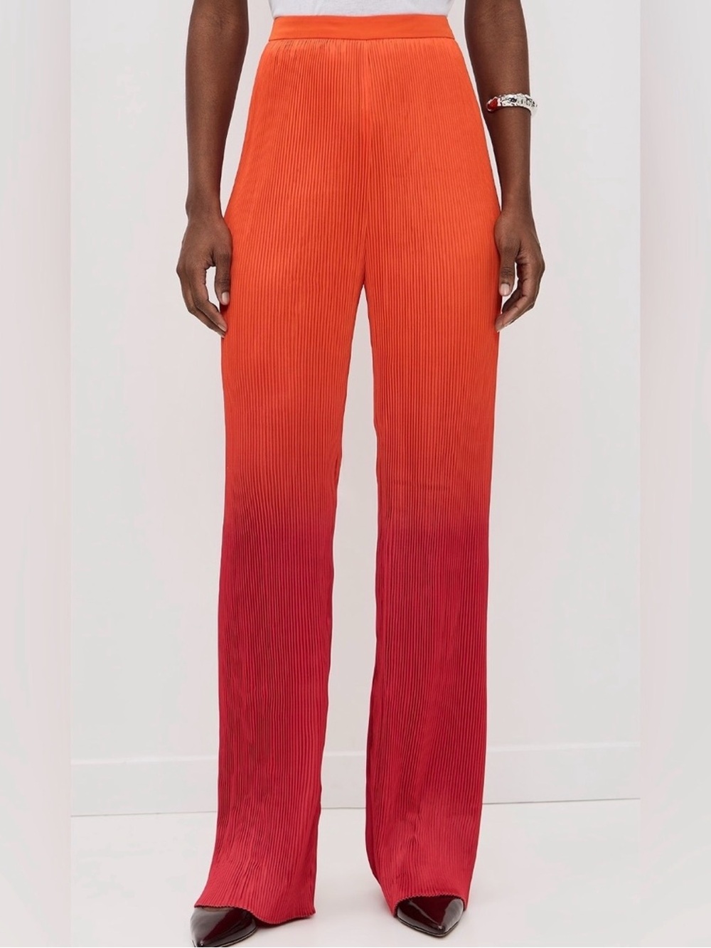 Andrea Iyamah Atti ombre pleated pants